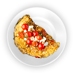 Kids Cheese Omelette, Chips & Fruit Shoot 